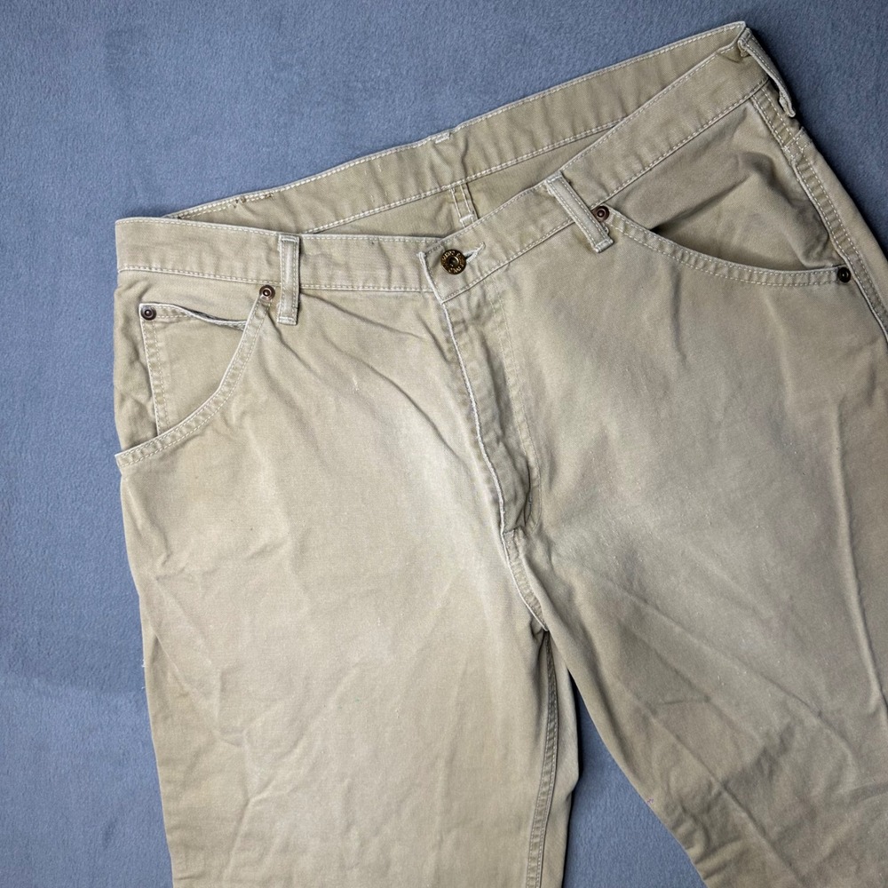 Polo Jeans Co. Carpenter Pants Men 32x32 Tan‎ Cotton Utility Workwear Vintage - Picture 11 of 12